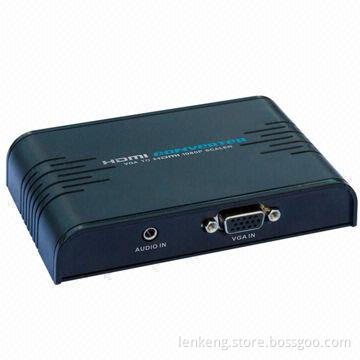 Hot VGA and 3.5mm Audio to HDMI 1080P Scaler, Brilliant Performance